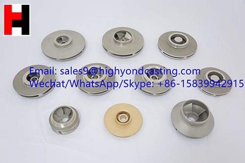 High precision investment casting lost wax casting ss316 impeller Logo